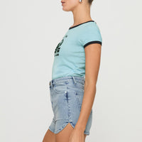 Richardsons Denim Shorts Light Blue Wash