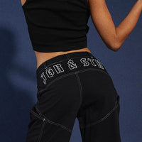 JGR & STN  Christina Cargo Pant Black