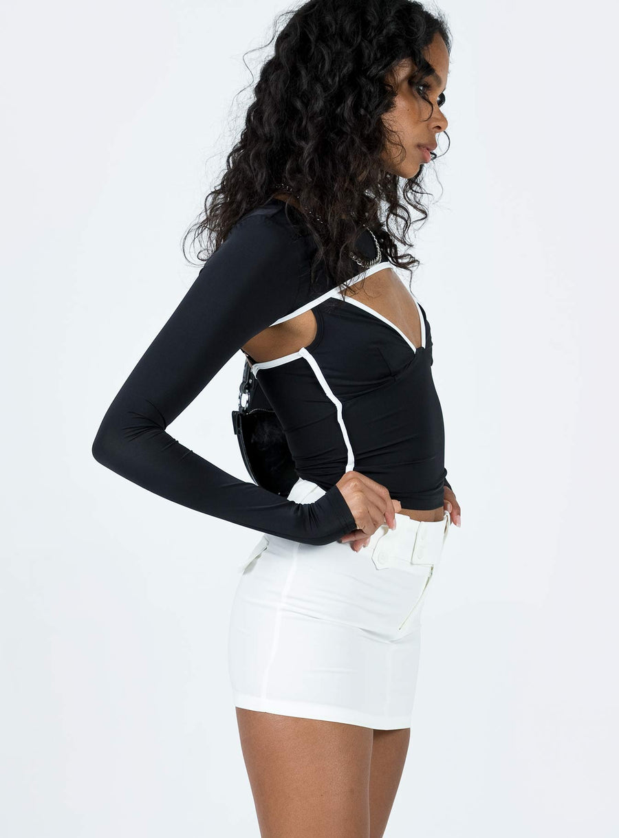 Coco Mini Skirt White