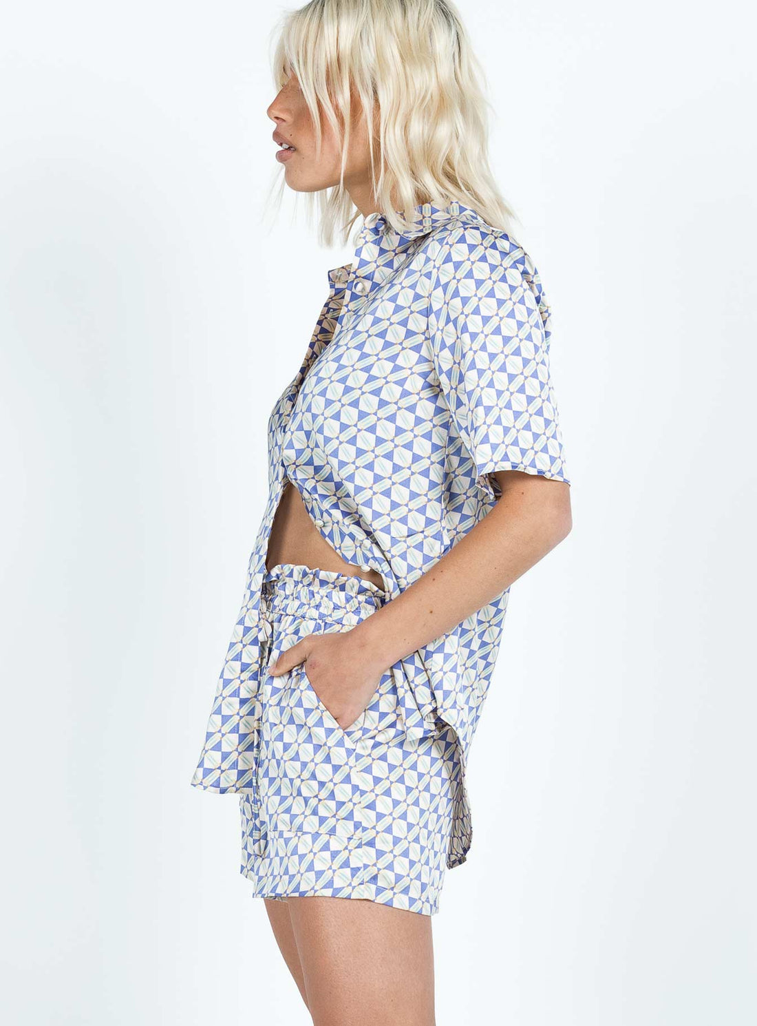 Gilda Shorts Blues Geo