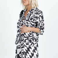 Merve Checkerboard Set Black / White