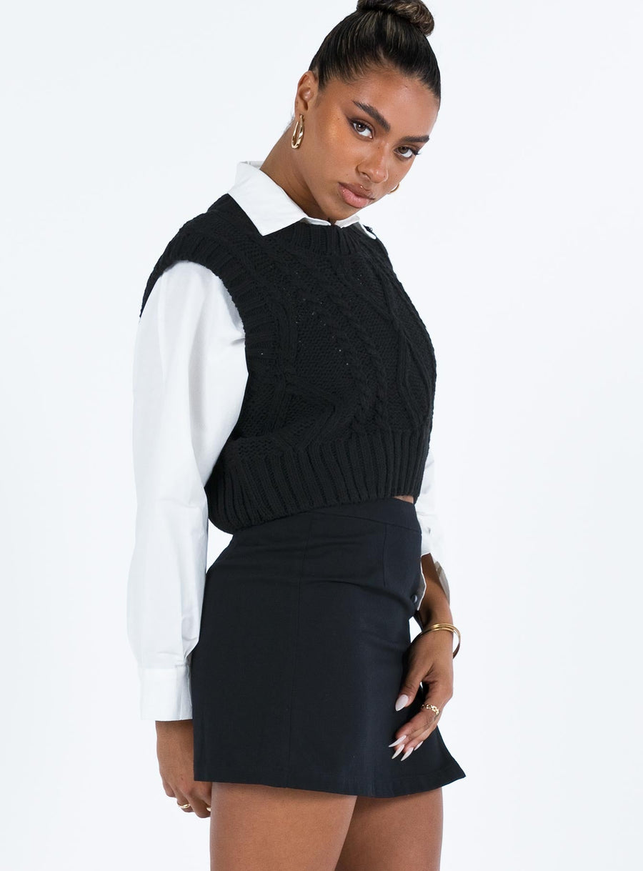 Lolita Mini Skirt Black