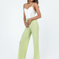 Santa Monica Knit Pants Green