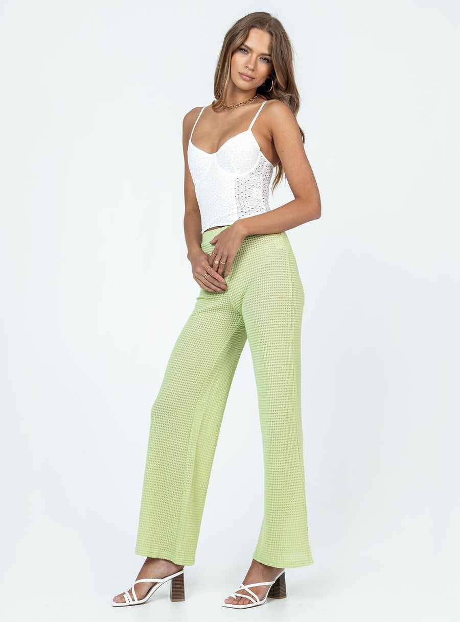 Santa Monica Knit Pants Green