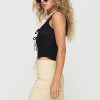 My Girl Mini Skirt Beige