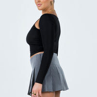 Motel Senona Skirt Pinstripe Grey