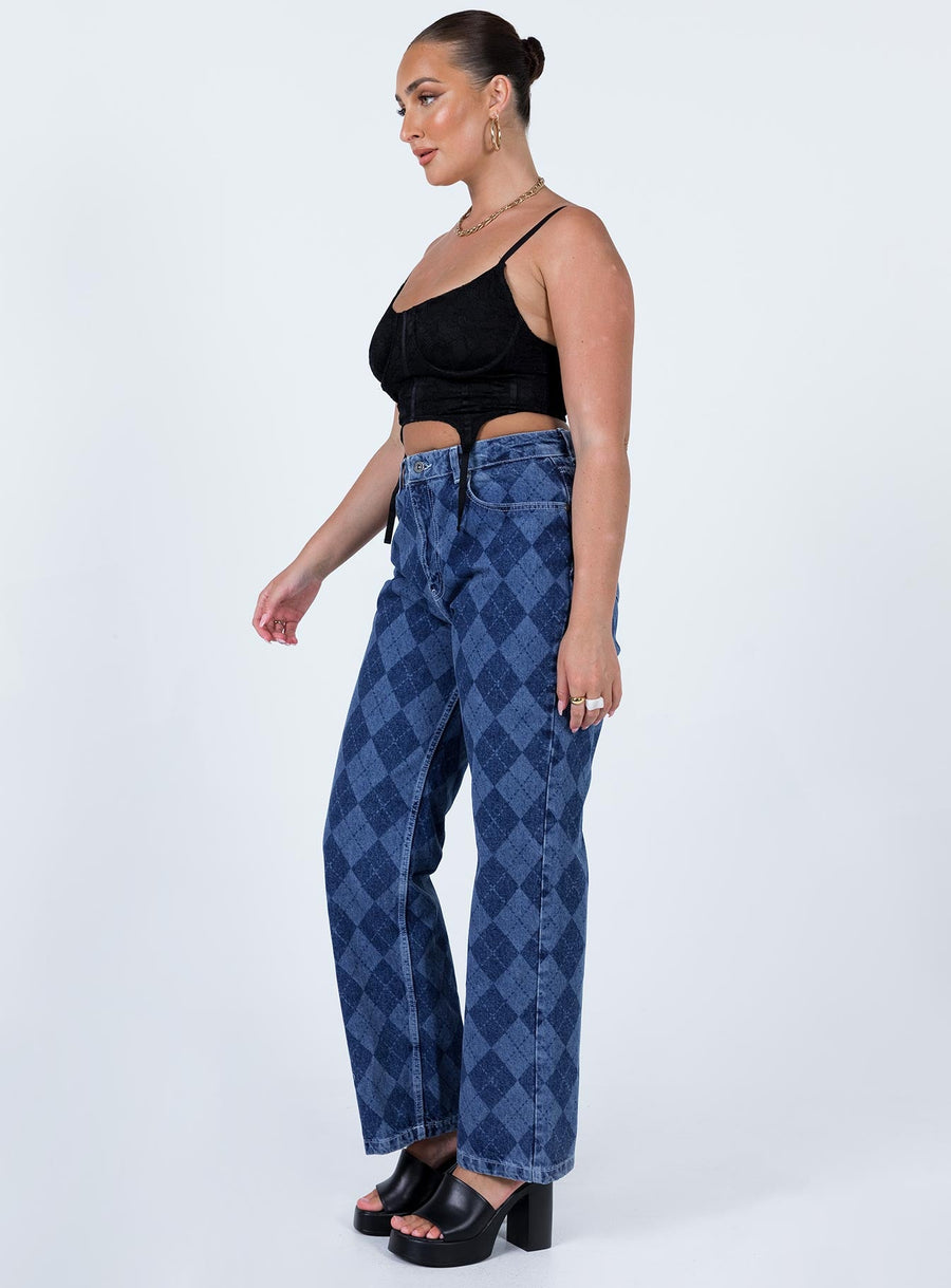 The Ragged Priest Detention Mid/Light Blue Jeans Denim