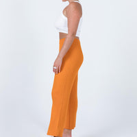 Ginny Ribbed Knit Pants Orange