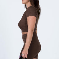 Happiness Bike Shorts Brown