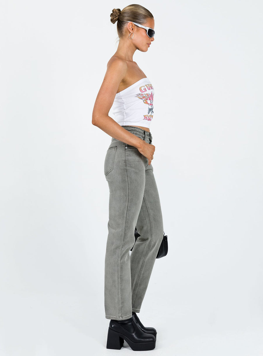 Tangmere Mid Rise Slim Jeans Grey