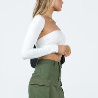 Myrtle Cargo Mini Skirt Khaki