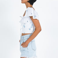 Doughty Shorts Light Wash Denim