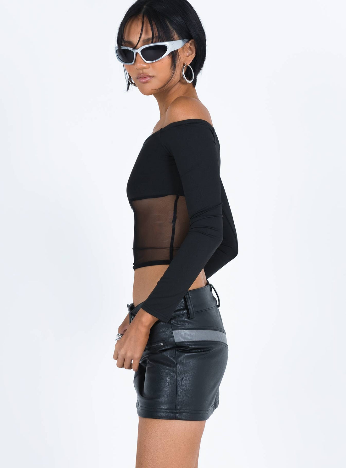 Bazley Faux Leather Mini Skirt
