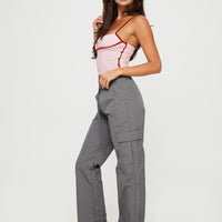 Flossie Parachute Pants Slate