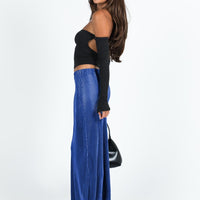 Duke Midi Skirt Blue