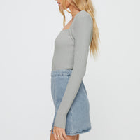 Lolita Mini Skirt Mid Wash Denim