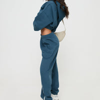 Princess Polly Track Pants Block / Cursive Text Slate