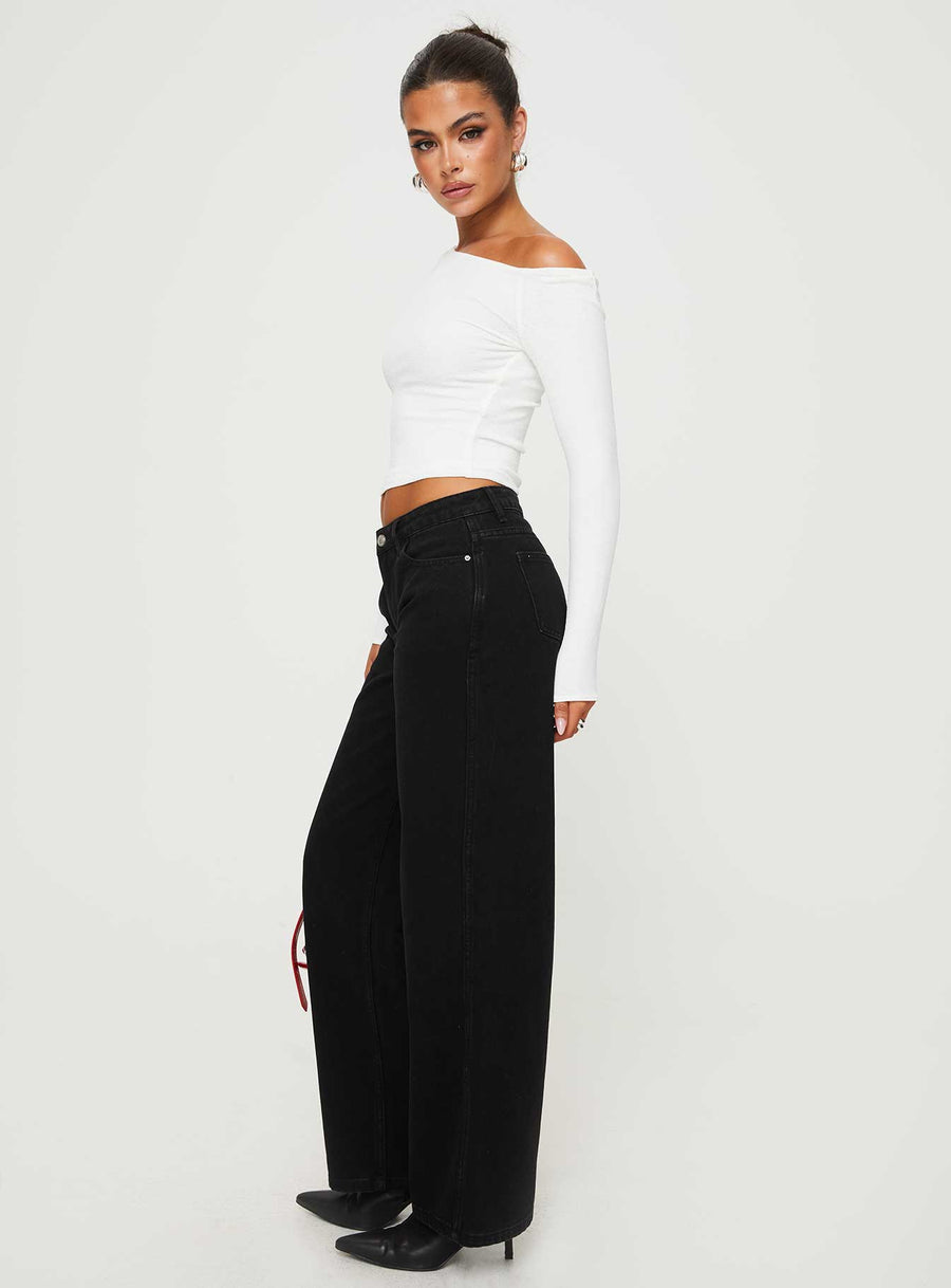 Maryanne Mid-rise Relaxed Jeans Washed Black