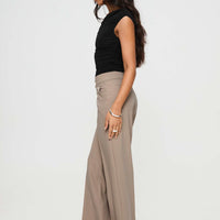 Jeller Pinstripe Pants Beige Pinstripe