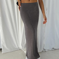 Harriette Maxi Skirt Slate Grey