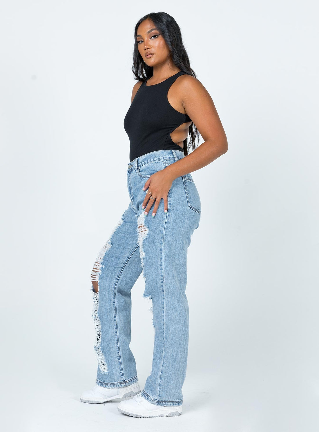 Nugal Ripped Denim Jeans