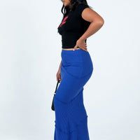 Oscar Maxi Skirt Cobalt Blue