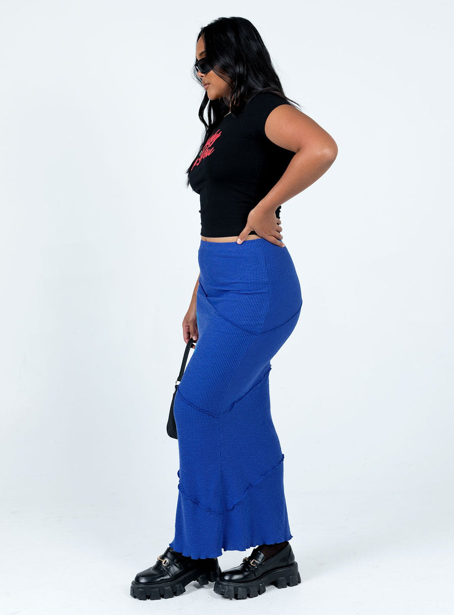 Oscar Maxi Skirt Cobalt Blue