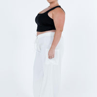Brunie Pants White Curve
