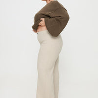 Montana Knit Pants Cream Curve