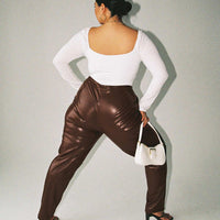 Love Club Pants Brown Curve