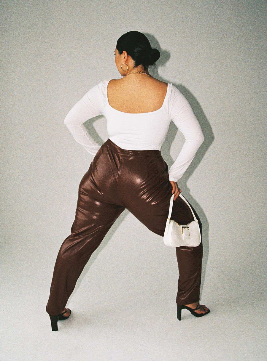 Love Club Pants Brown Curve