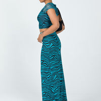 Mariana Maxi Skirt Blue