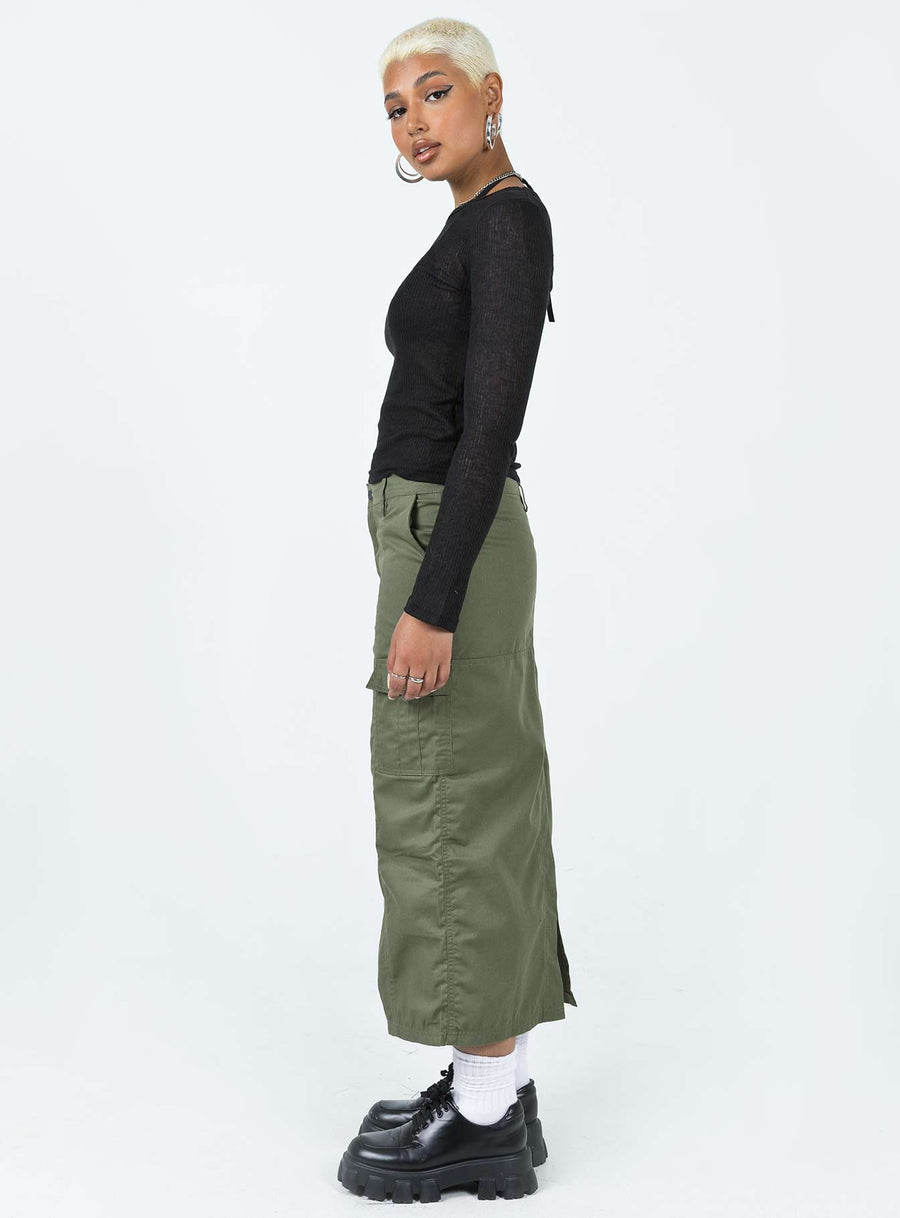 Motel Widya Skirt Dark Olive