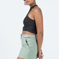 Knightley Cargo Mini Skirt Khaki