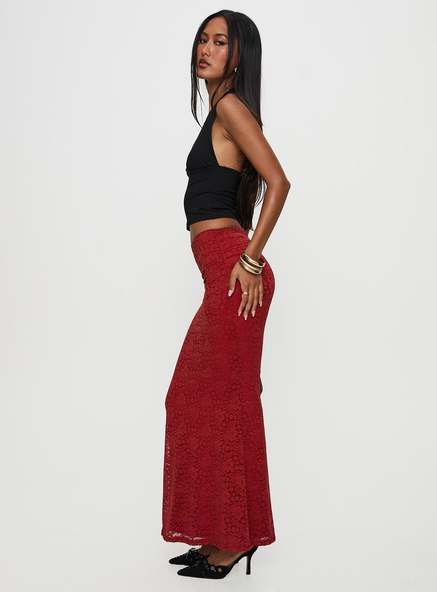 Silene Maxi Skirt Red