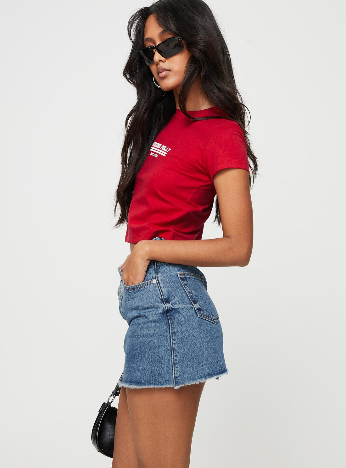 Jellicoe Spliced Denim Skirt Multi Wash