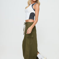 My Girl Maxi Skirt Olive
