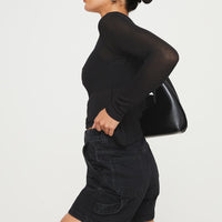 Lou Carpenter Denim Shorts Black