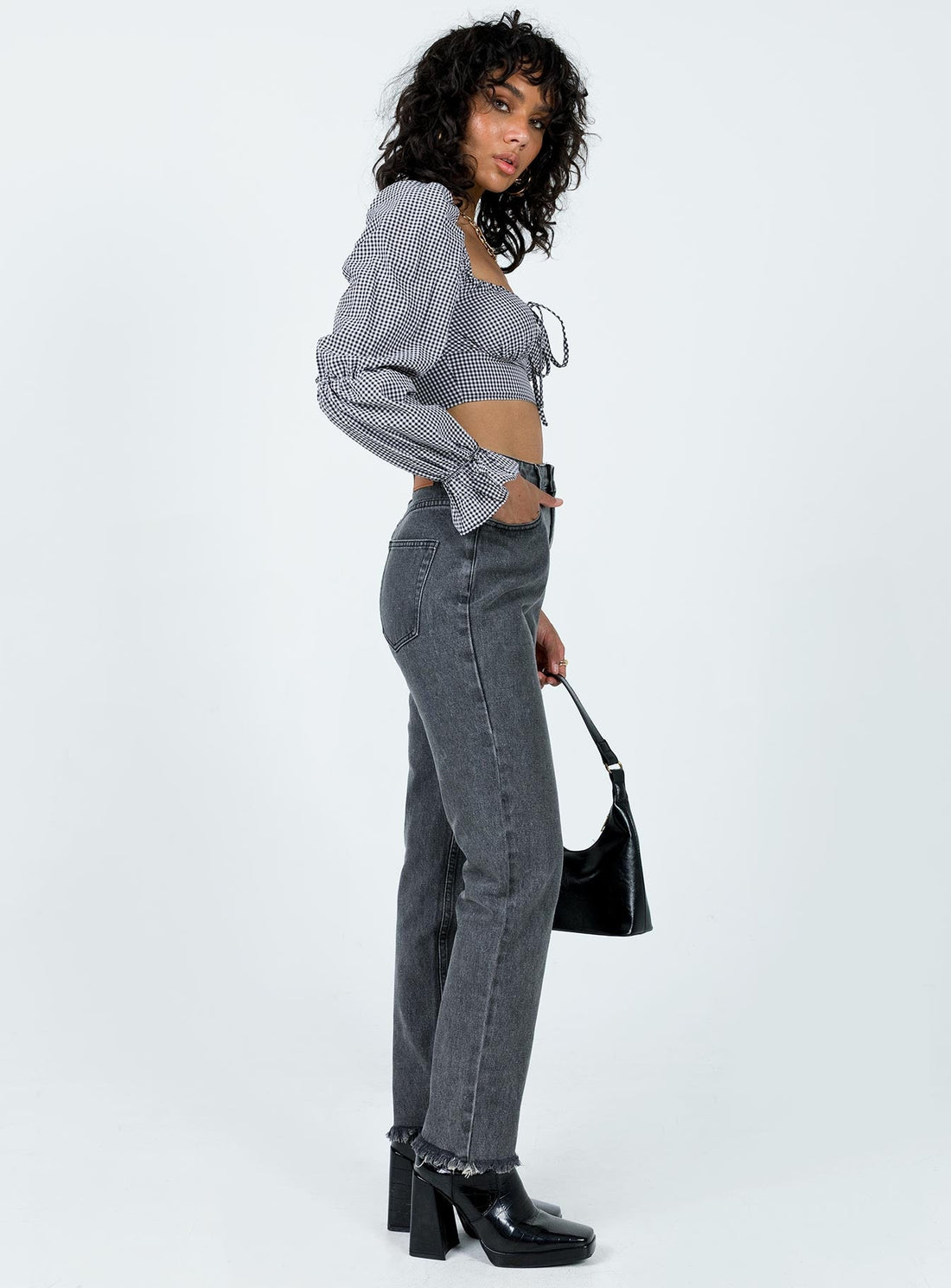 Connecticut Straight Leg Jeans Washed Black