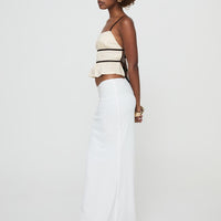 Meredith Maxi Skirt White