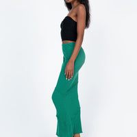 Oscar Maxi Skirt Forest Green