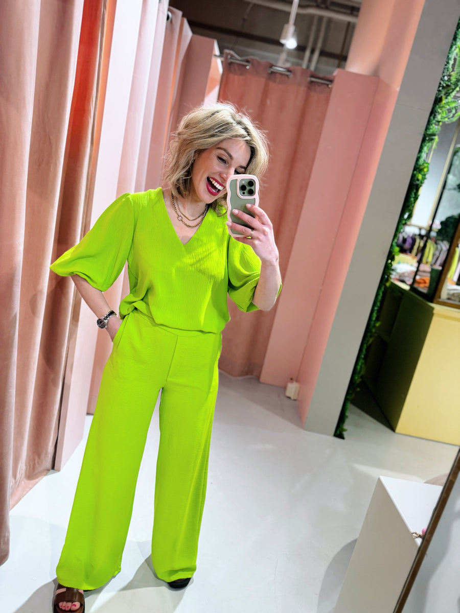 Ora Pants - Lime