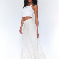 Sally Midi Skirt Beige