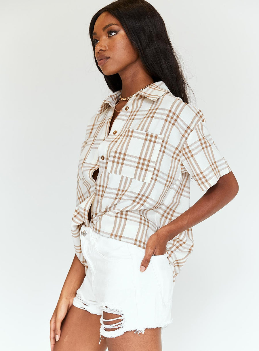 Elise Shorts White