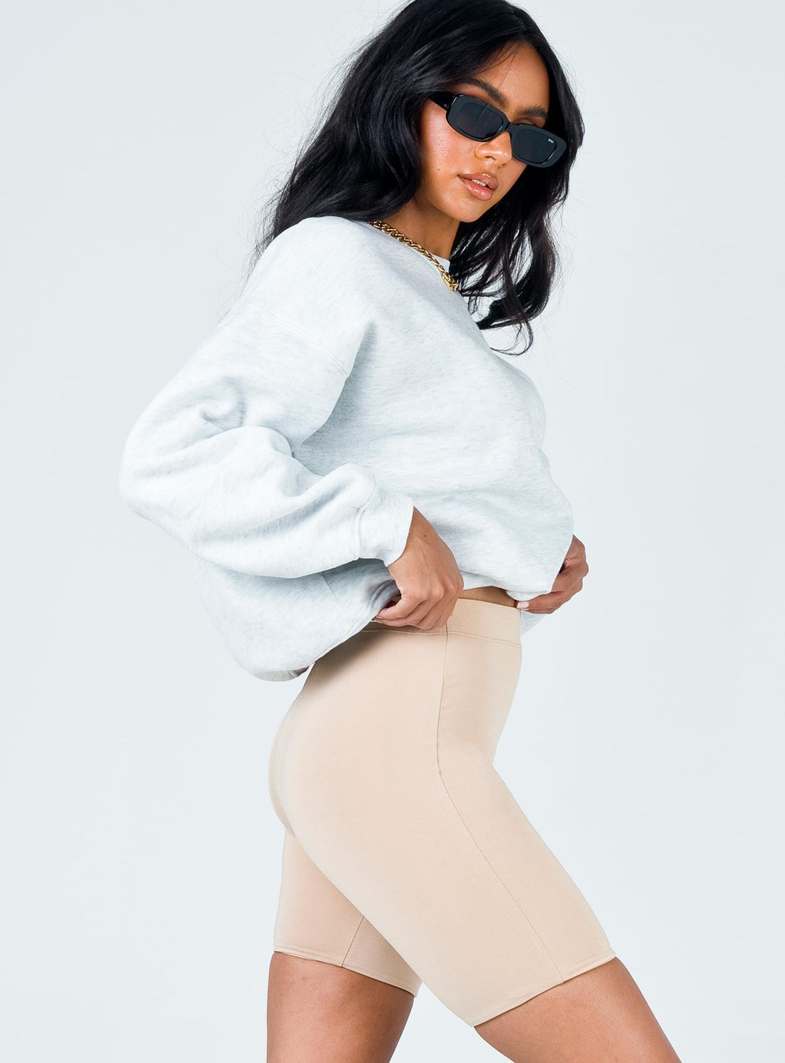 Biker Short Beige