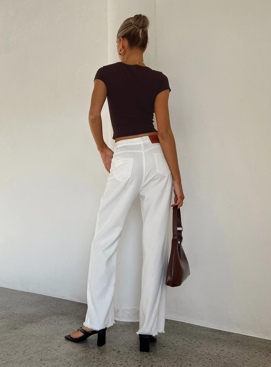 Kalinda Denim Jeans White