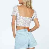 Elise Shorts Light Wash Denim