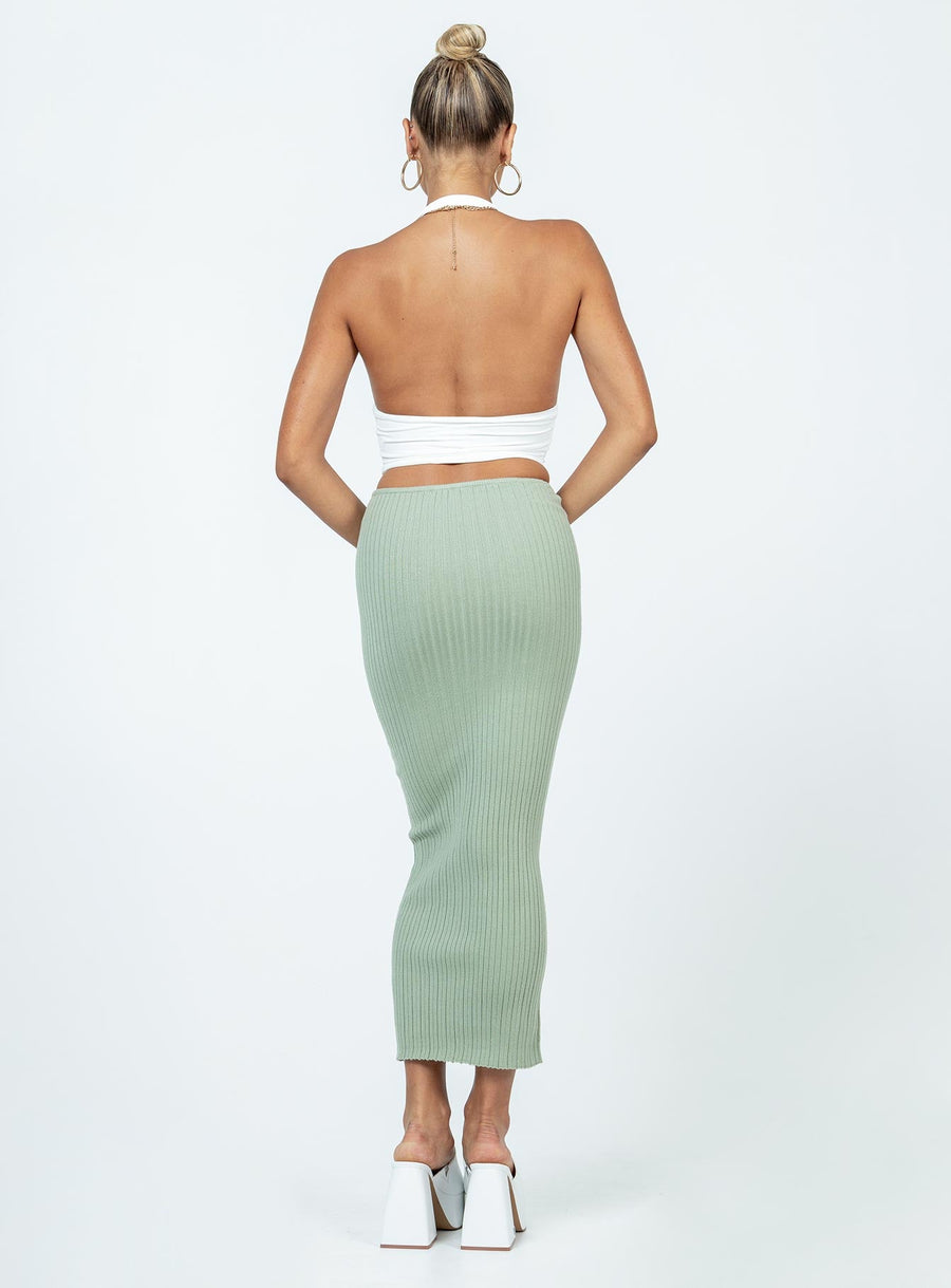 Rosella Midi Skirt Khaki