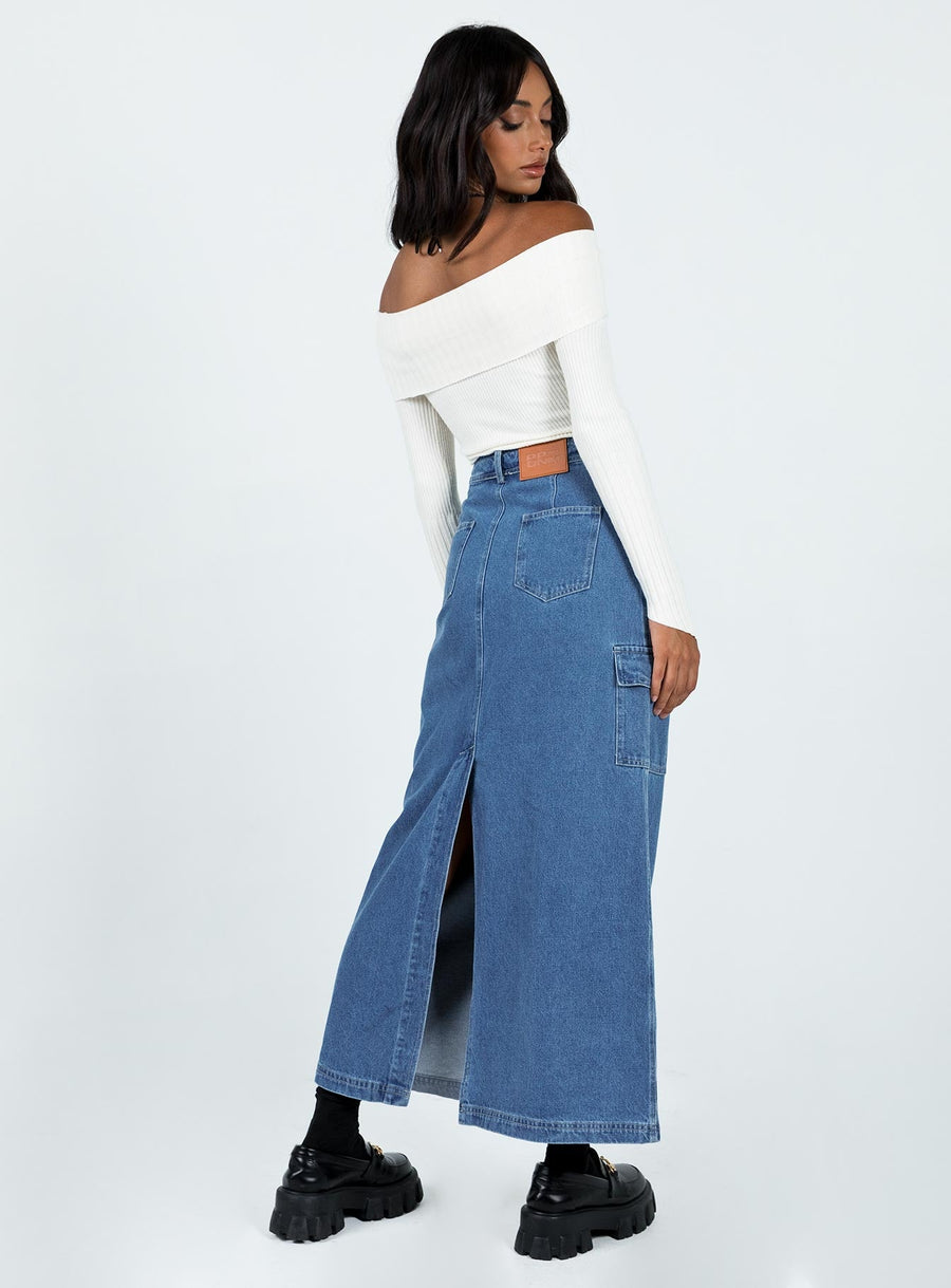 Harben Denim Maxi Skirt