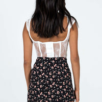 Selby Mini Skirt Black Floral